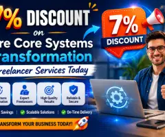 7% discount on Hire Core Systems Transformation Freelancer Paperub services